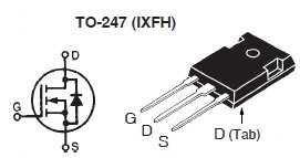 IXFH5N100P, N-канальный силовой MOSFET транзистор со встроенным быстрым диодом (HiPerFET)